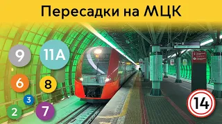 Информатор Московского метро: Пересадки на МЦК.