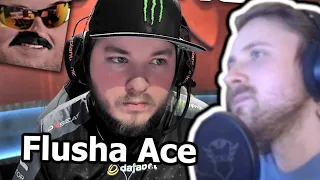 Forsen Reacts To CS:GO - Flusha Ace | Elite Plays