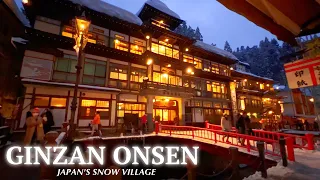 Zwiedzanie Zimowej Wioski Japonii | Ginzan Onsen