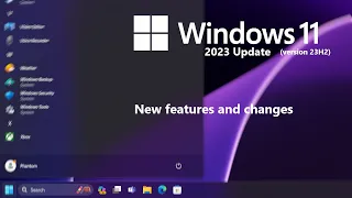 Windows 11 2023 Update (23H2) - new features and changes