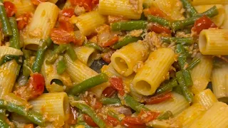 pasta fagiolini tonno e pomodorini