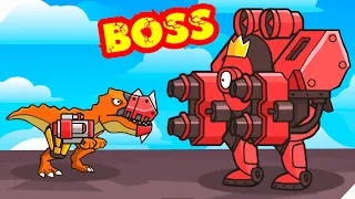 МОЙ БОЕВЫЙ ДИНОЗАВР! - CyberDino T Rex vs Robots