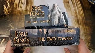 Lord of the Rings TCG The Two Towers Booster Box Full Opening