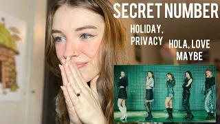 SECRET NUMBER - Holiday, Privacy, Hola, Love Maybe OST mv reaction | The MOST underrated group ever!