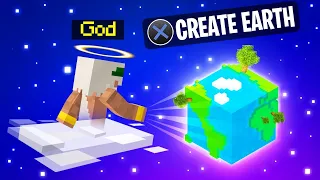 Playing MINECRAFT As A GOD! (Creating Earth)