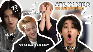 STRAY KIDS funny moments ON INTERVIEWS