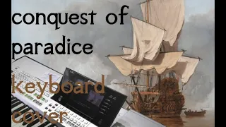 conquest of paradise cover on keyboard