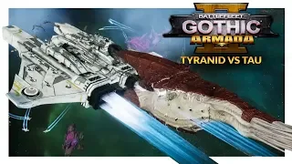 BATTLEFLEET GOTHIC ARMADA 2 | TAU BBQ - Tyranid vs Tau (Ranked 1v1)