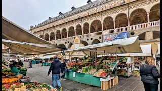 Padova, Italy - A Walk to and through the Markets