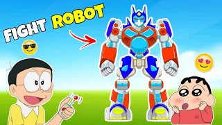 Nobita And Shinchan Robot Fight | Shinchan And Nobita Game | Funny Game