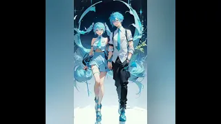 miku and mikuo kawai^v^