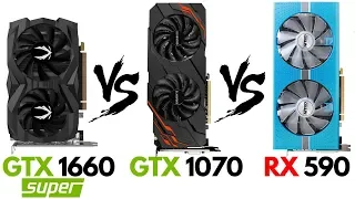 GTX 1660 SUPER vs GTX 1070 vs RX 590 | GTX 1660 SUPER vs RX 590 | GTX 1660 SUPER BENCHMARKS