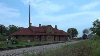 IAIS 6988 QJ 2-10-2 with Amtrak 156 & 66 at West Liberty, IA