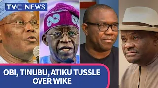 ISSUES WITH JIDE: Wike Becomes Beautiful Bride, as Obi, Tinubu, Atiku Seek his support