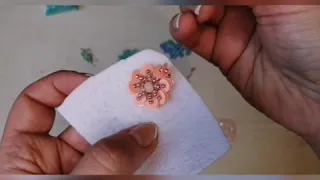 Мастер-класс брошь /Цветы из пайеток для брошей/вышивка пайетками / flower brooch DIY