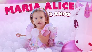 MOSTREI A FESTA COMPLETA DE 2 ANOS DA MARIA ALICE!!