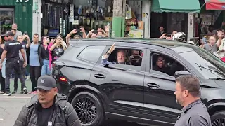 Paul McCartney chegando para show no Allianz Parque São Paulo 09/12/2023