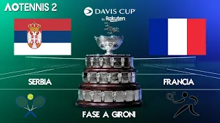 AO TENNIS 2 - COPPA DAVIS - SERBIA vs FRANCIA Fase a gironi