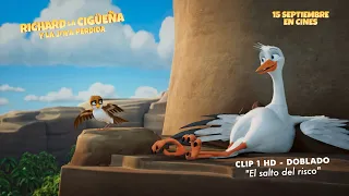 RICHARD LA CIGÜEÑA Y LA JOYA PERDIDA - Clip 1 "El salto del risco" | HD