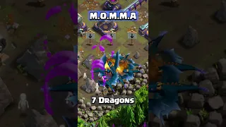 Giant GOLD Dragon VS MOMMA PEKKA | Clash of Clans