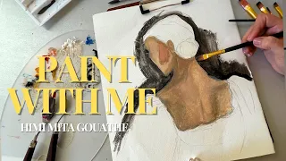 Pain With Me | Withtout Overthinkng the Process | Himi Miya Gouache