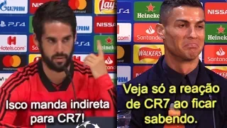 Isco manda indireta para Cristiano Ronaldo e craque responde