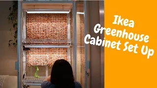 Ikea Greenhouse Cabinet (Milsbo) & Self watering Moss Wall Set Up