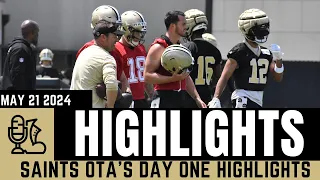 NEW ORLEANS SAINTS HIGHLIGHTS | DAY 1 OTA’S | DEREK CARR, TAYSOM HILL, CHRIS OLAVE