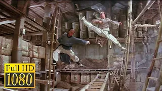 Jet Li vs Iron Shirt - Fight on Bamboo Ladders / ONCE UPON A Time IN CHINA 1991