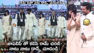 Ram Charan Dance With Japannese for Naatu Naatu at G20 Summit 2023 In Srinagar #GlobalStarRamCharan