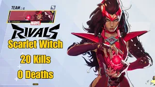 Scarlet Witch MVP Gameplay | 20-0-0 | Marvel Rivals | Closed Alpha Test