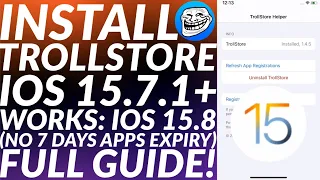 How to install Trollstore iOS 15.7.1/15.8 | Trollstore Install iOS 15.7.1/15.8 | Trollstore 2 Arm64