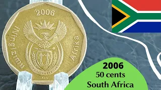 Coin from South Africa 50 cents 2006