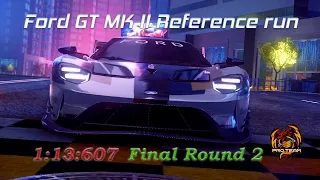 Asphalt 9 : Grand Prix Finals Ford GT MK II Round 2 (1:13:607) - Pudong Rise Reference Route