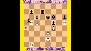 Alexander Alekhine vs Reginald Pryce Michell || Hastings, 1933/34 #chess