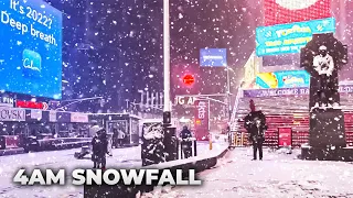 NYC LIVE 4AM Snowfall (January 7, 2022)