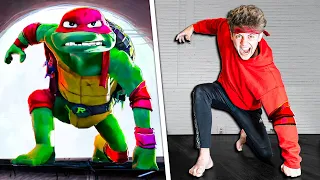 TMNT: Mutant Mayhem Stunts In Real Life! - Challenge