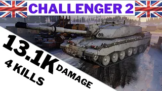 Wot console CHALLENGER 2  13.1K DAMAGE 4 KILLS