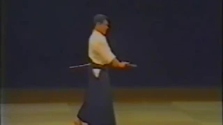 Nishio Sensei in the 1st Aikido Friendship Demonstration (Tokyo, 1985)