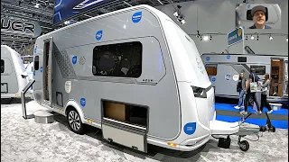 Knaus Azur 460 EU luxury Caravan Camping travel trailer new model 2024 walkaround + interior K1437