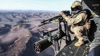 US Ultimate Tactical Utility Helicopter UH-1Y Venom Gunnery Range