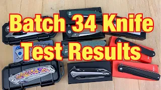 Batch 34 Knife Test Results  Is the blade steel real ?