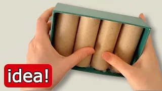 Original and Creative Idea with Cardboard Rolls! ♻️