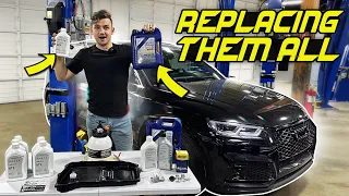 I REPLACED EVERY FLUID IN A 750HP SUV IN 20 MINUTES!!