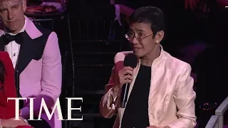 Maria Ressa Delivers Powerful Toast, Speaks Out About The Fight For Integrity | TIME 100 | TIME