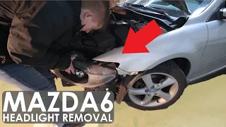 Mazda 6 Headlight Replacement Removal Fix (2002-2008)