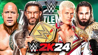 Wrestlemania 40, Decided By WWE 2K24! (Night 1)