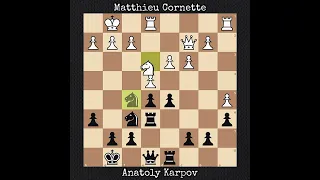 Matthieu Cornette vs Anatoly Karpov | 5th Karpov Trophy Prelim (2016)