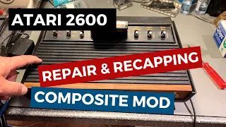 Dead Atari 2600 - repair, recap and composite mod