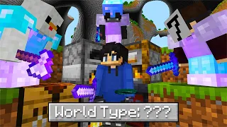 Minecraft Manhunt On The WEIRDEST World Type